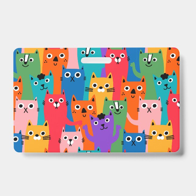 Badge Colorful cats (Front)