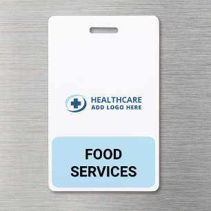 Badge Compagnon de cafétéria d'hôpital de couleur person