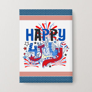 Badge Conception de célébration patriotique du 4 juillet
