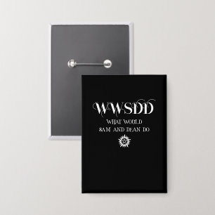 Badge Conception de citation WWSDD avec symbole de solei