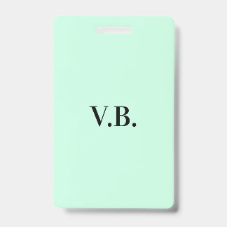 Badge Conception de monogramme de texte de nom simple un