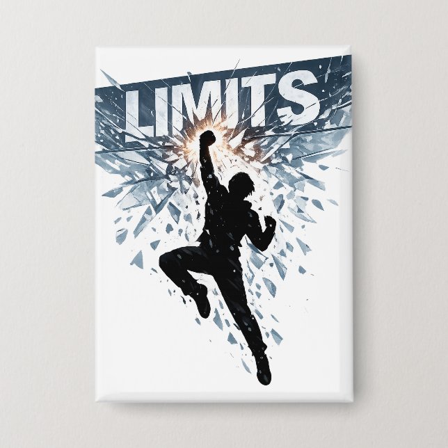 Badge Conception de motivation sans limites  (Recto)