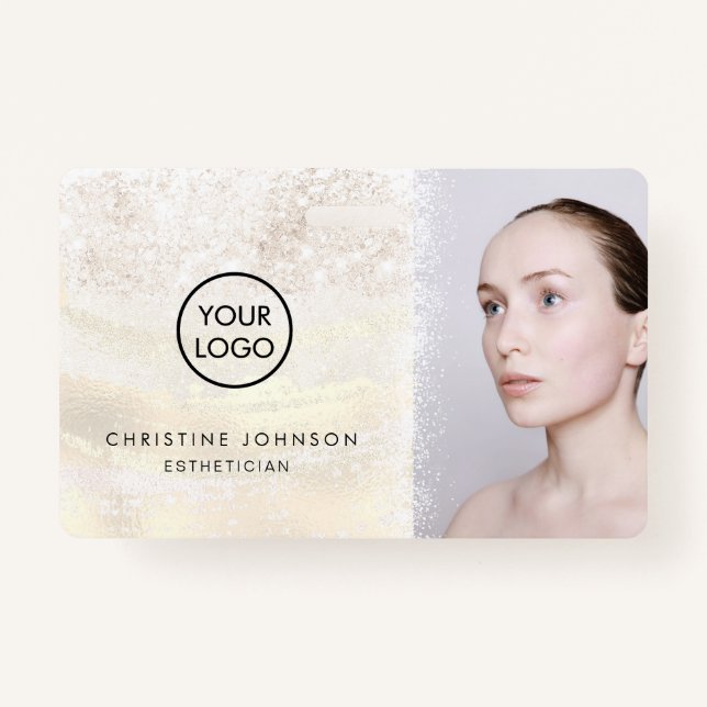 Badge ・conception de parties scintillant fausse (Devant)