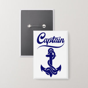 Badge Conception nautique d'ancre de voilier capitaine