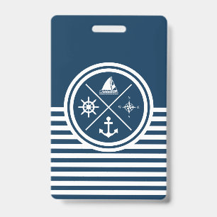 Badge Conception sur le thème nautique