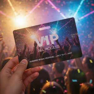 Badge Concert accès illimité VIP Festival Passeport Ba
