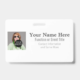 Badge Concevez facilement votre propre logo photo classi