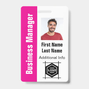 Badge concevez votre propre carte d'identité, bureau per