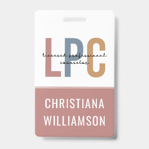 Badge Conseiller professionnel agréé sur mesure LPC
