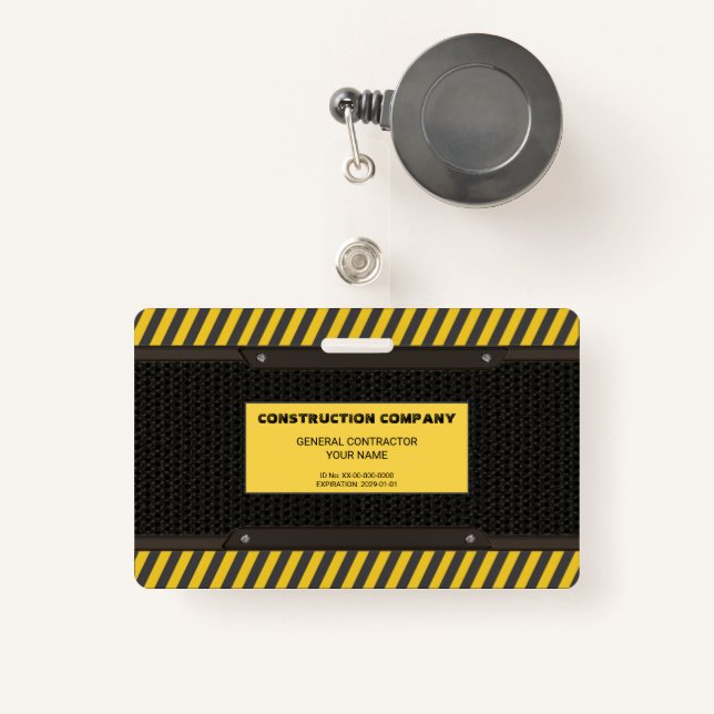 Badge Construction (Front with Retractable)