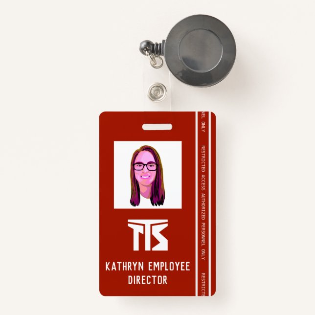 Badge Construction professionnelle à haut risque (Front with Retractable)