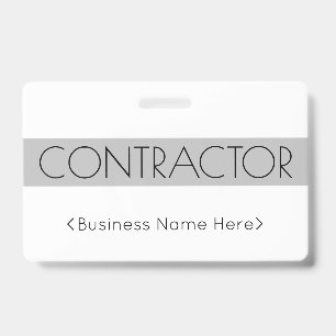 Badge "CONTRACTOR" tendance