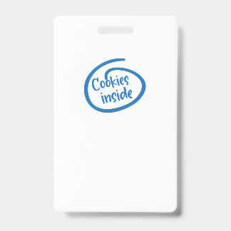 Badge Cookies à l'intérieur