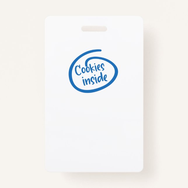 Badge Cookies à l'intérieur (Devant)