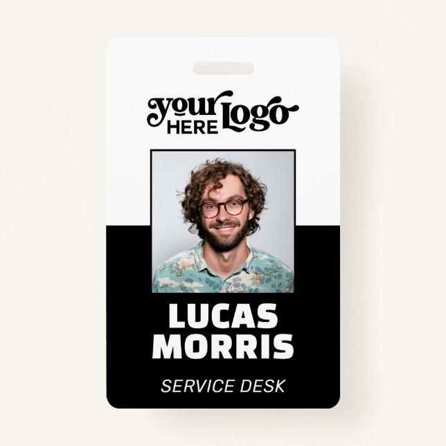 Badge CorporateBadge Employé/ID d'événement personnalisé (Devant)
