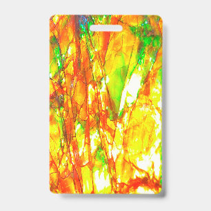 Badge Coucher de soleil Ammolite