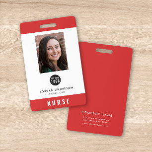 Badge Couleur modifiable Ajouter un logo Code photo empl