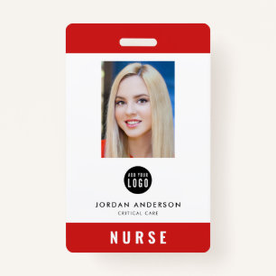 Badge Couleur modifiable Ajouter un logo ID photo employ