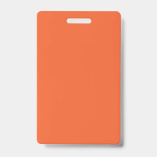 Badge Couleur uni rouge exotique orange