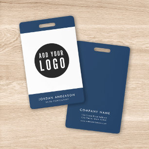 Badge Couleurs modifiables Ajoutez votre logo Carte d'id