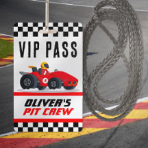 Course Voiture Anniversaire Fête VIP Pit Crew Pass