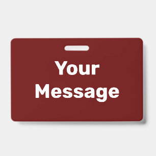 Badge Créez votre propre Modèle de texte noir rouge et b