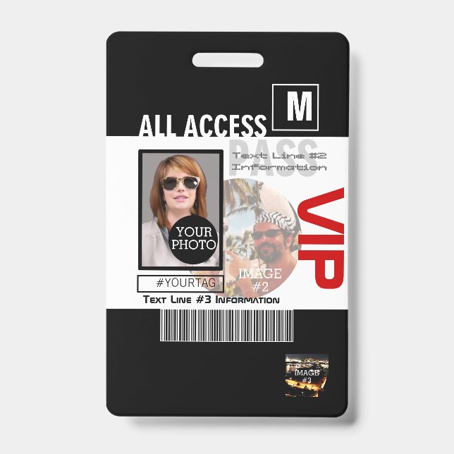 Badge Créez votre propre VIP Pass 8 façons de personnali (Front)