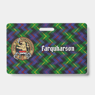 Badge Crête du clan Farquharson sur tartan