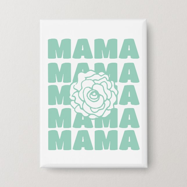 Badge Daisy Floral Mama  (Recto)