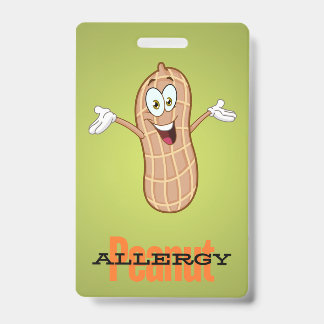 Badge d'allergie à l'arachide