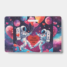 Badge d'amour dans l'espace