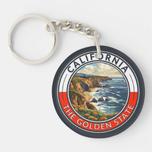 Badge d'art de voyage en Californie
