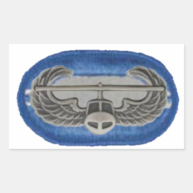 BADGE D'ASSAUT AÉRIEN SUR LES STICKERS OVAL 2/502E (Devant)