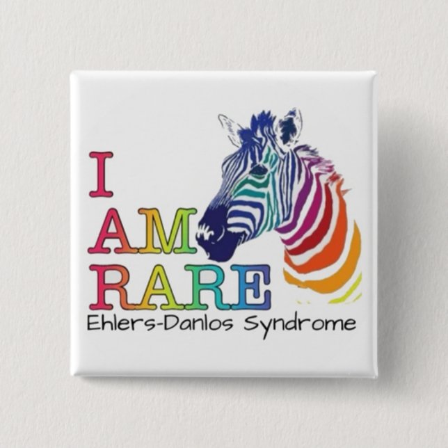 Badge de 2 po - Syndrome d'Ehlers-Danlos (Devant)
