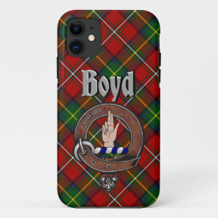 Badge de clan Boyd & étui téléphonique Tartan