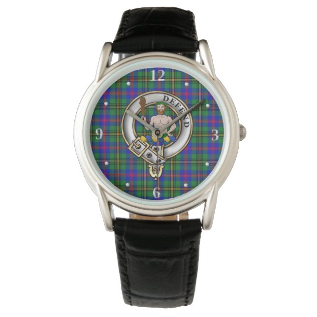 Badge de clan de bois et montre de tartare (devant)