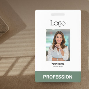 Badge de code-barres et QR personnalisé avec logo
