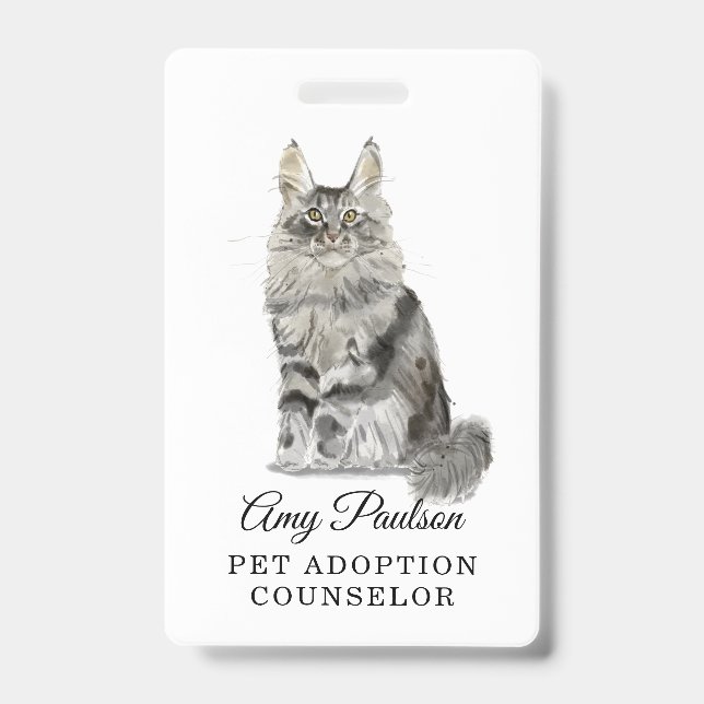 Badge de Conseiller en Adoption d'Animaux (Avant)