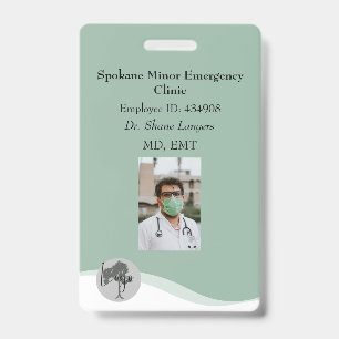 Badge de cordon d'identification Photo médicale