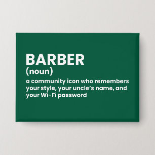 Badge de définition du barbier