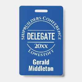 Badge de délégué d'assemblée, de convention ou de