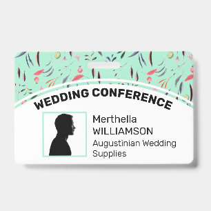 Badge de délégué de photo de logo personnalisé NEO