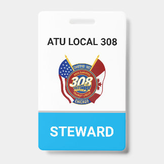 Badge de délégué syndical ATU Local 308