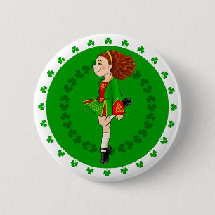 Badge de fille de danse irlandaise