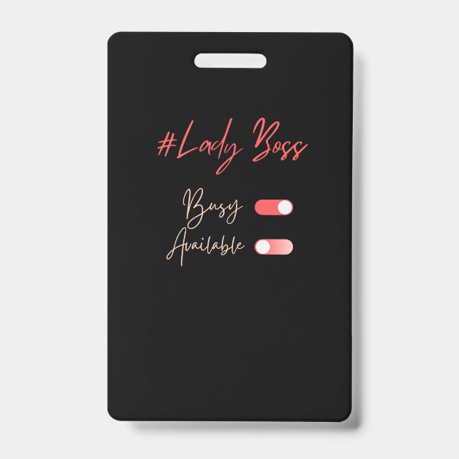 Badge de la Dame Boss (Front)