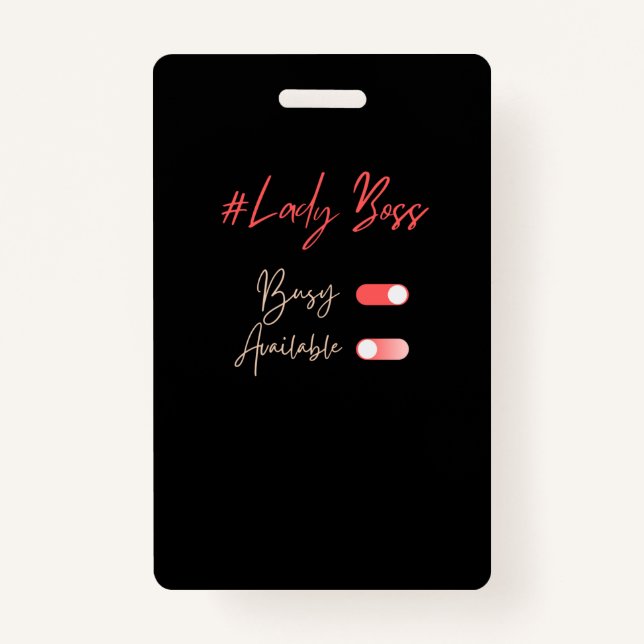 Badge de la Dame Boss (Devant)
