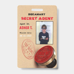 Badge de la société d'agent secret Spy Party