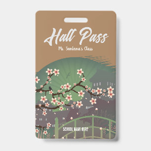 Badge de laissez-passer de la salle Blossom Sundow