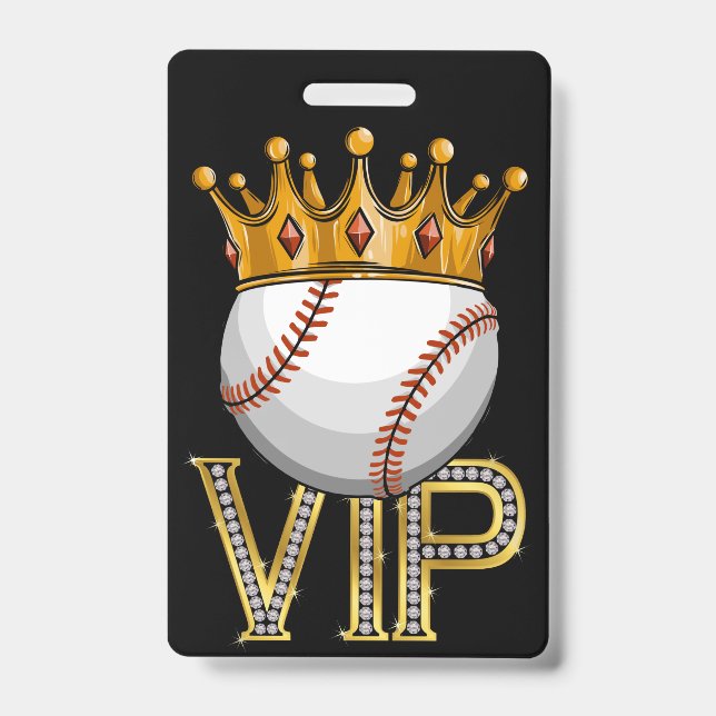 Badge de lanière de baseball VIP (Avant)