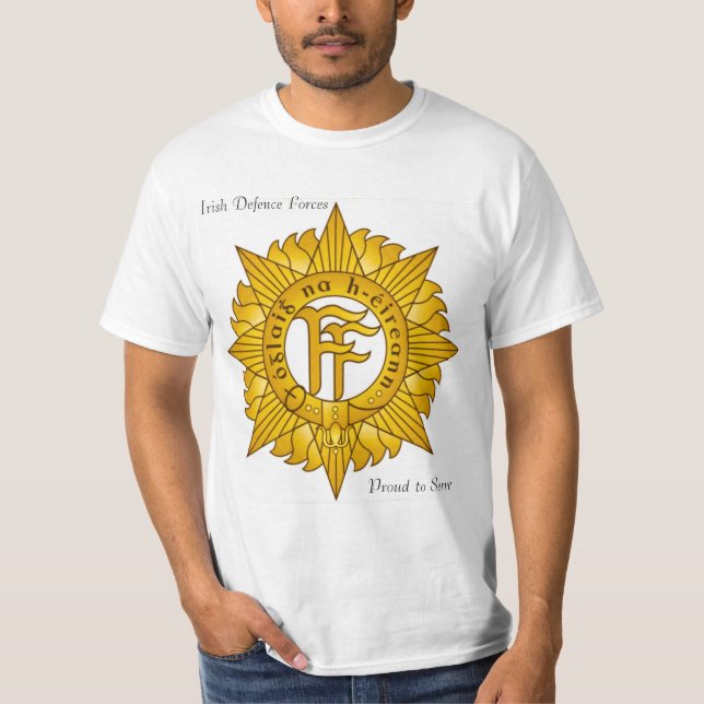 Badge de l'armée irlandaise pour t-shirt (Devant)